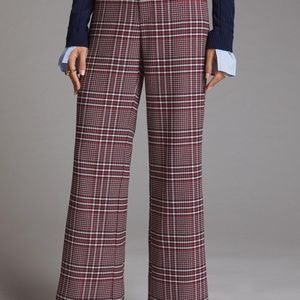 Maeve Plaid Flare Pants - NWT